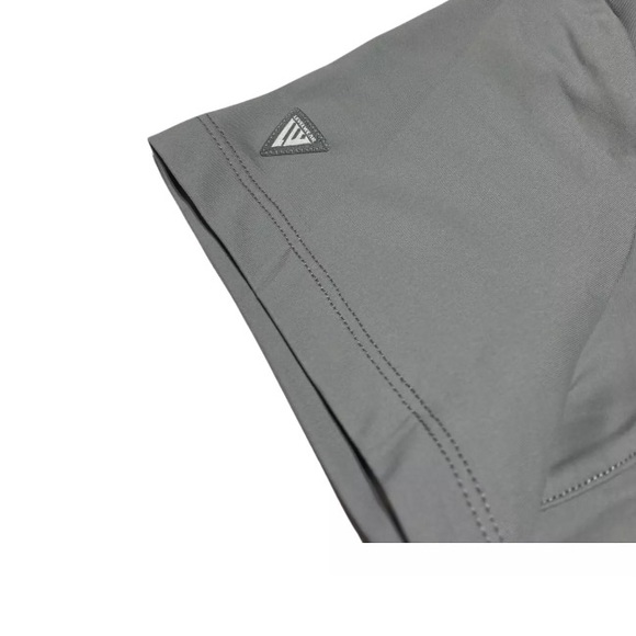 WOMENS SHIRT, SMALL ZIPPER SPORTS SHIRT, UV PROTECTION, PEBBLE GREY BREATHABLE - Picture 5 of 6